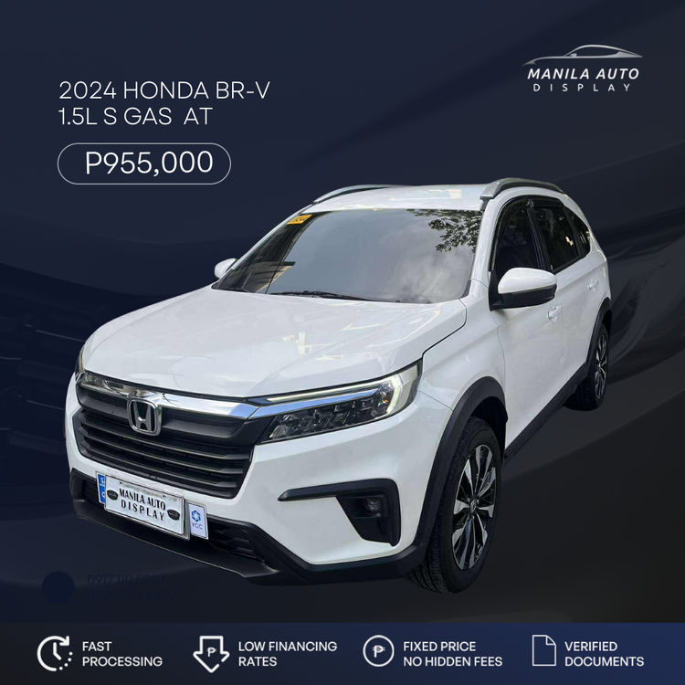 2024 HONDA BR-V 1.5L S GAS AUTOMATIC TRANSMISSION