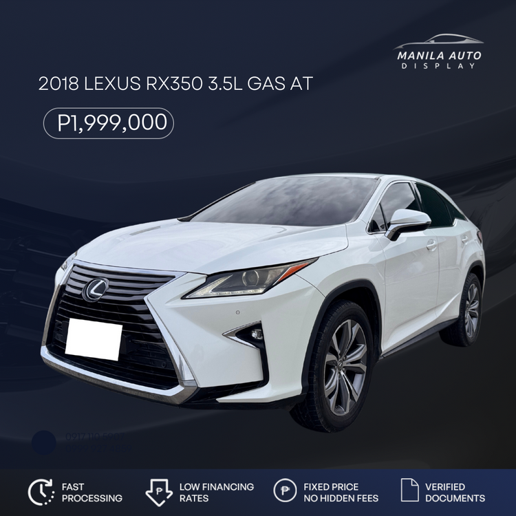 2018 LEXUS RX350 3.5L GAS AUTOMATIC TRANSMISSION