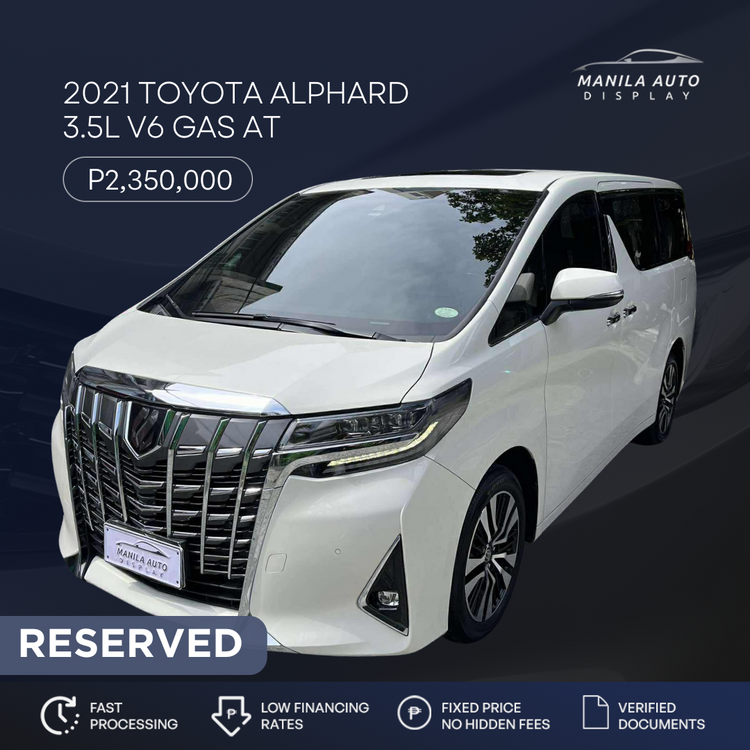 2021 TOYOTA ALPHARD 3.5L V6 GAS AUTOMATIC TRANSMISSION