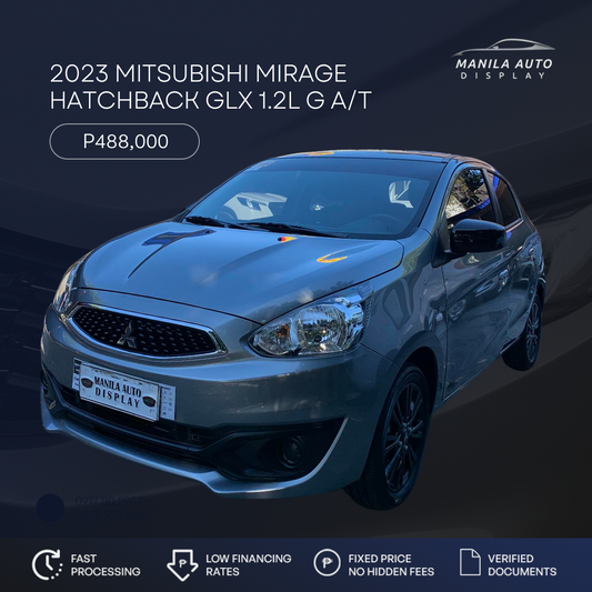 2023 MITSUBISHI MIRAGE HATCHBACK GLX 1.2L G CVT