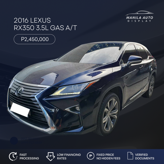 2016 LEXUS RX350 3.5L GAS AUTOMATIC TRANSMISSION