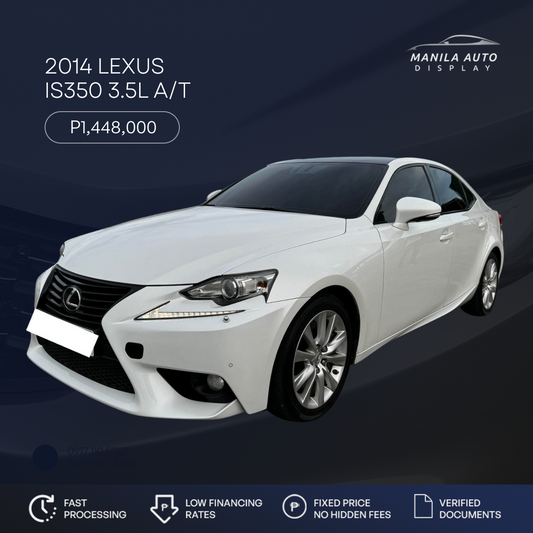 2014 LEXUS IS350 3.5L AUTOMATIC TRANSMISSION (39T KMS ONLY)