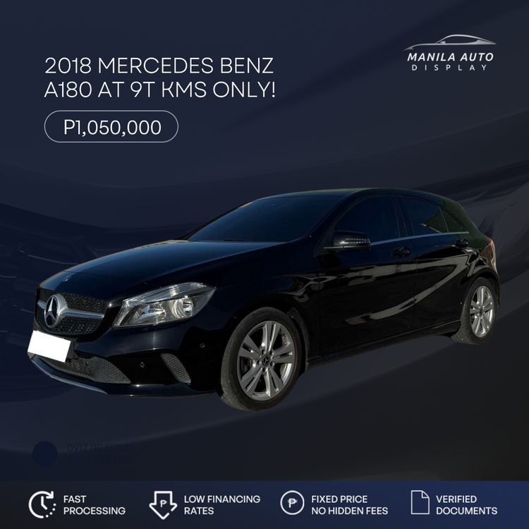 2018 MERCEDES BENZ A180 9T KMS ONLY!