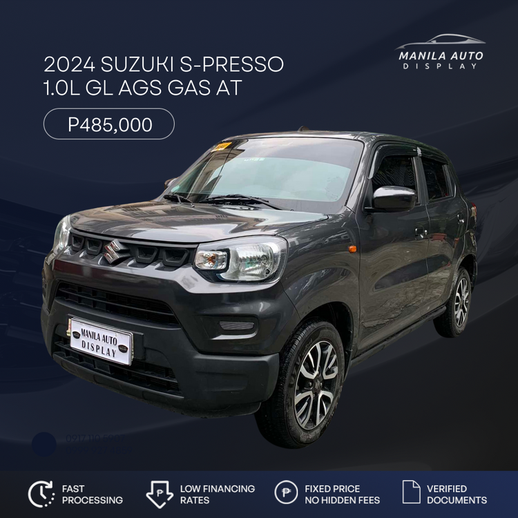 2024 SUZUKI S-PRESSO 1.0L GL AGS GAS AUTOMATIC TRANSMISSION