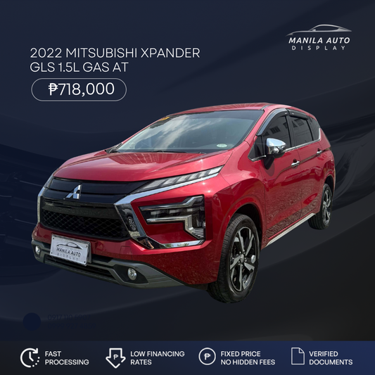 2022 MITSUBISHI XPANDER GLS 1.5L GAS AUTOMATIC TRANSMISSION
