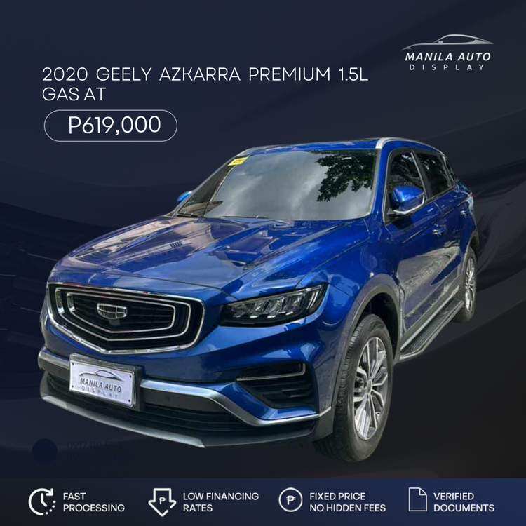 2020 GEELY AZKARRA PREMIUM 1.5L GAS AUTOMATIC TRANSMISSION