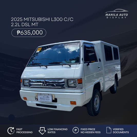 2025 MITSUBISHI L300 C/C 2.2L DSL MANUAL TRANSMISSION (18TKMS)