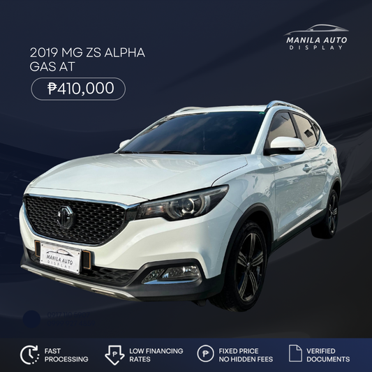 2019 MG ZS ALPHA GAS AUTOMATIC TRANSMISSION