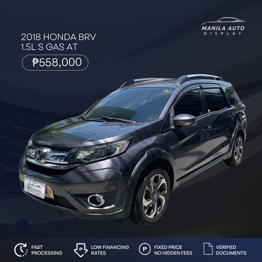 2018 HONDA BRV 1.5L S GAS AUTOMATIC TRANSMISSION