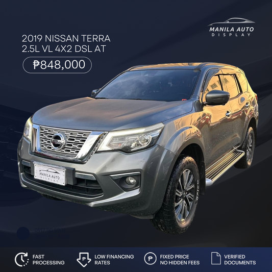2019 NISSAN TERRA 2.5L VL 4X2 DSL AUTOMATIC TRANSMISSION