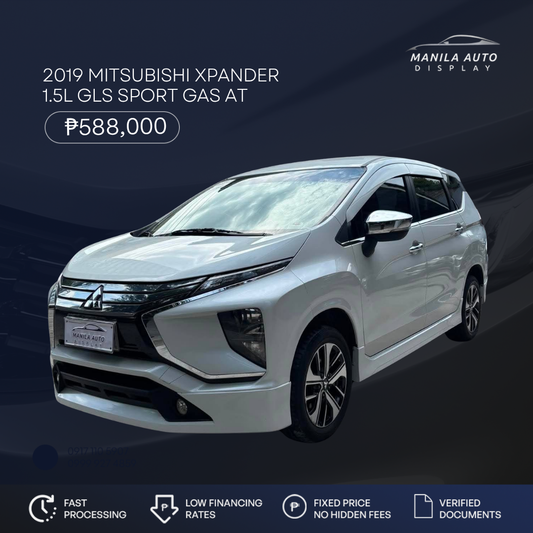 2019 MITSUBISHI XPANDER 1.5 GLS SPORT GAS AUTOMATIC TRANSMISSION