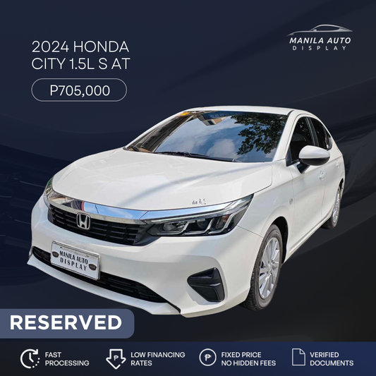 2024 HONDA CITY 1.5L S GAS AUTOMATIC TRANSMISSION