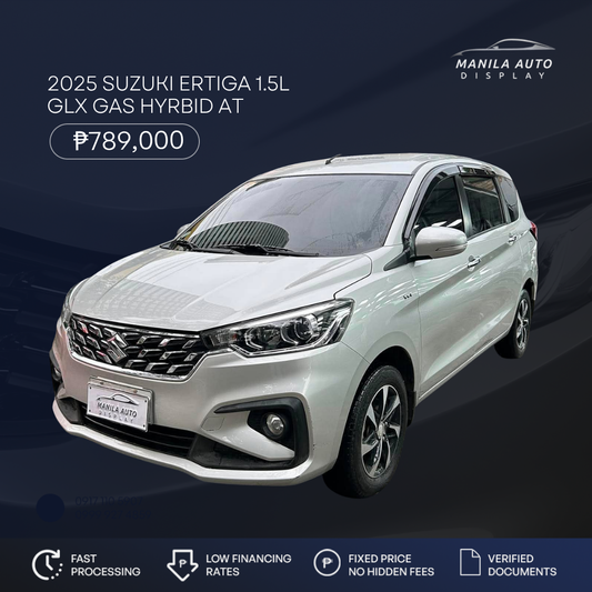2025 SUZUKI ERTIGA 1.5 GLX GAS HYRBID AUTOMATIC TRANSMISSION