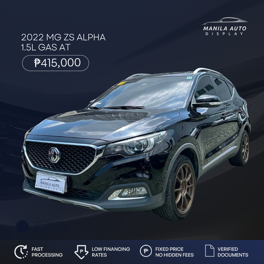2022 MG ZS ALPHA GAS AUTOMATIC TRANSMISSION