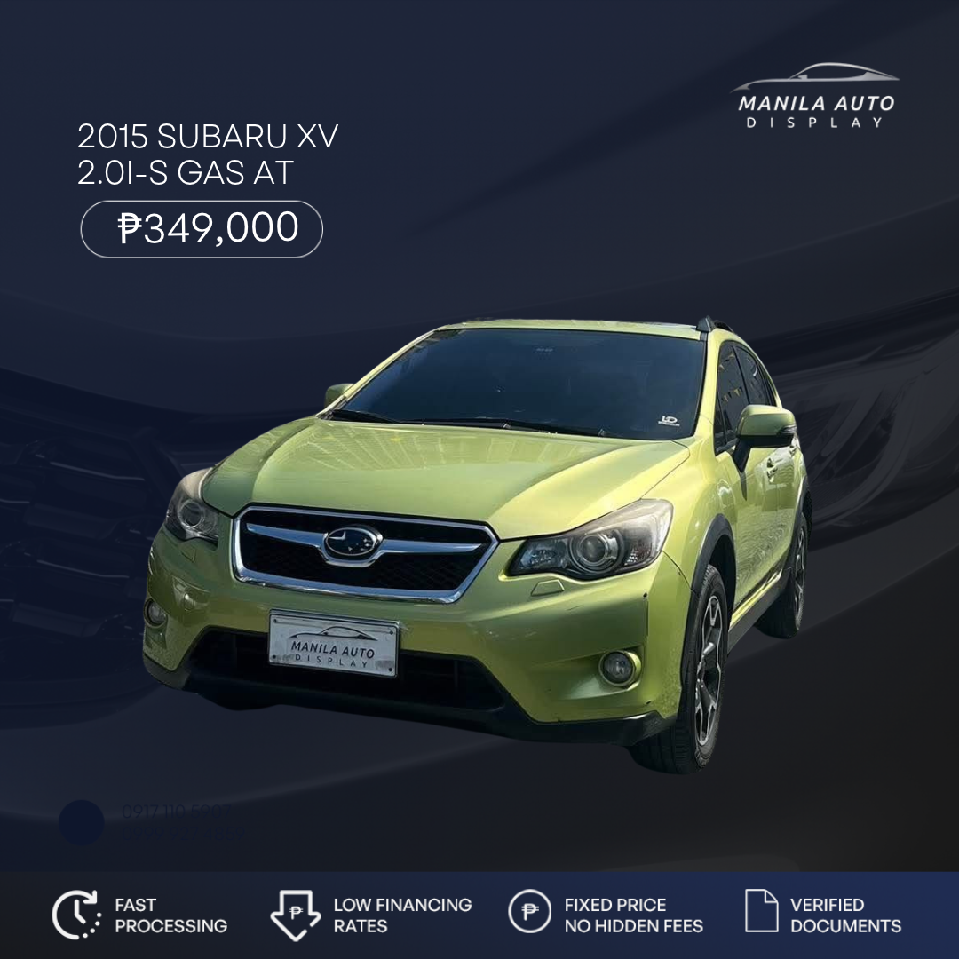 2015 SUBARU XV 2.0I-S GAS AUTOMATIC TRANSMISSION