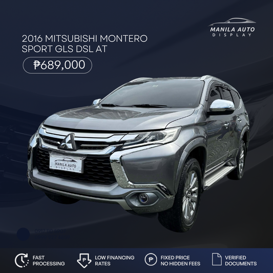 2016 MITSUBISHI MONTERO SPORT GLS DSL AUTOMATIC TRANSMISSION