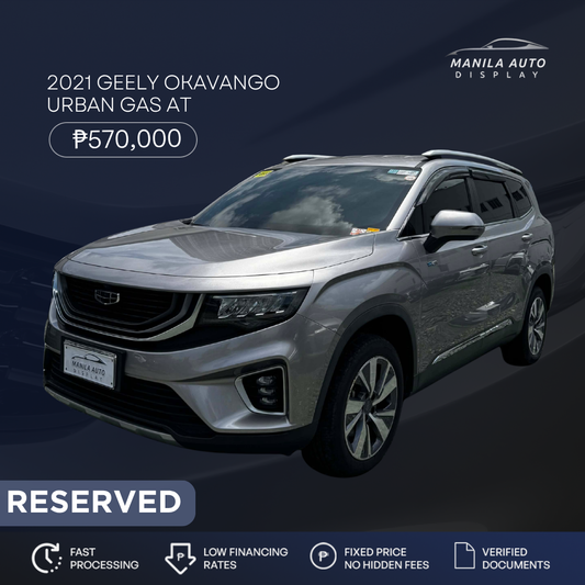 2021 GEELY OKAVANGO URBAN 1.5L GAS AUTOMATIC TRANSMISSION