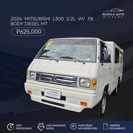 2024 MITSUBISHI L300 2.2L W/ FB BODY DIESEL MANUAL TRANSMISSION