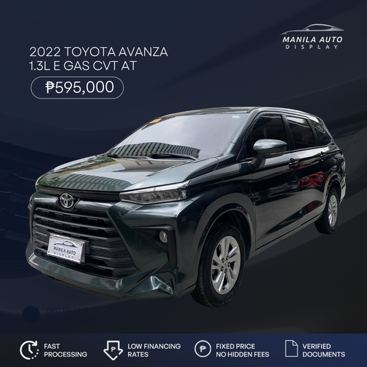 2022 TOYOTA AVANZA 1.3L E GAS CVT AUTOMATIC TRANSMISSION