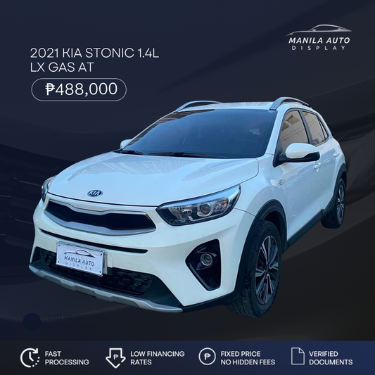 2021 KIA STONIC 1.4L LX GAS AUTOMATIC TRANSMISSION