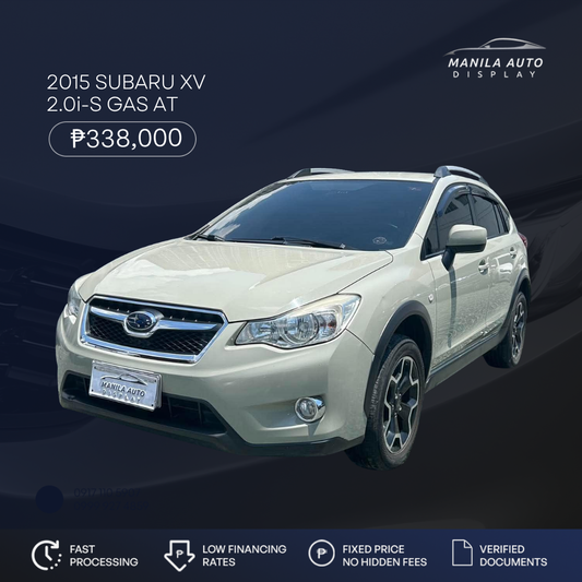 2015 SUBARU XV 2.0i-S GAS AUTOMATIC TRANSMISSION