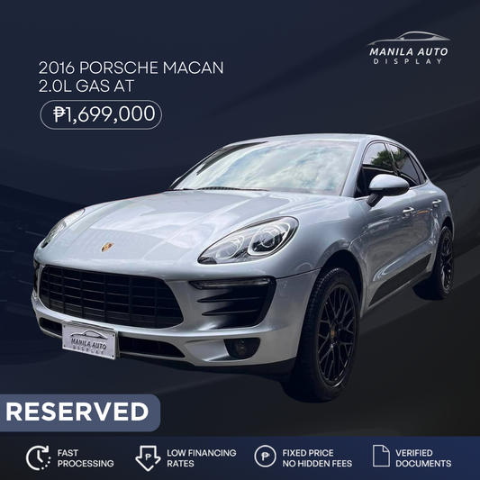 2016 PORSCHE MACAN 2.0L GAS AUTOMATIC TRANSMISSION