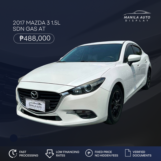 2017 MAZDA 3 1.5L SDN GAS AUTOMATIC TRANSMISSION