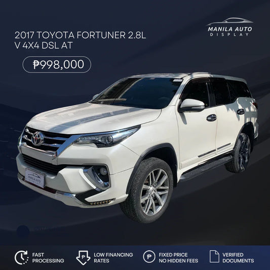 2017 TOYOTA FORTUNER 2.8L V 4X4 DSL AUTOMATIC TRANSMISSION