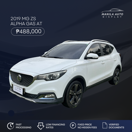 2019 MG ZS ALPHA GAS AUTOMATIC TRANSMISSION