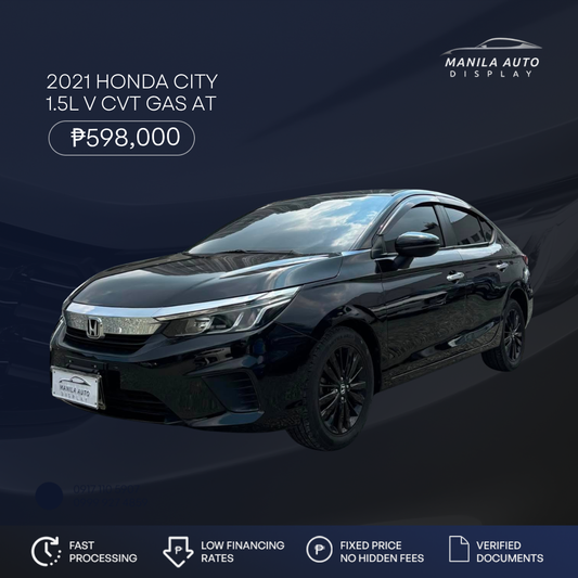 2021 HONDA CITY 1.5L V CVT GAS AUTOMATIC TRANSMISSION