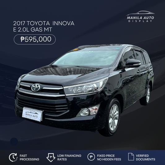 2017 TOYOTA INNOVA E 2.0L GAS MANUAL TRANSMISSION
