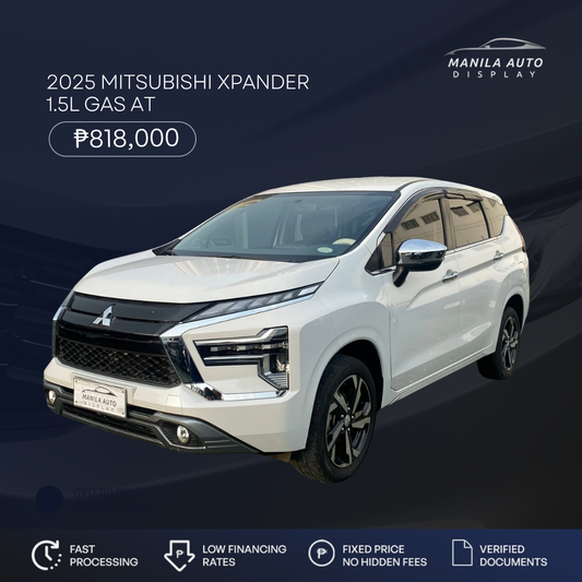 2025 MITSUBISHI XPANDER 1.5L GAS AUTOMATIC TRANSMISSION