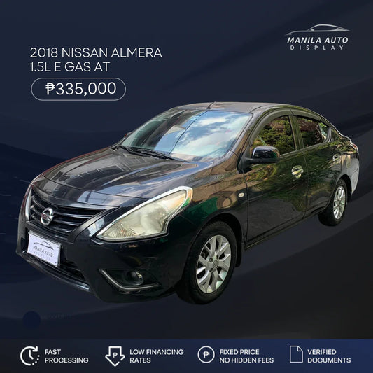 2018 NISSAN ALMERA 1.5L E GAS AUTOMATIC TRANSMISSION