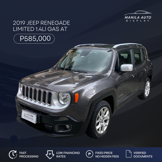 2019 JEEP RENEGADE LIMITED 1.4L GAS AUTOMATIC TRANSMISSION