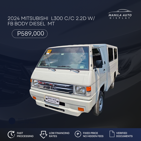 2024 MITSUBISHI L300 2.2L W/ FB BODY DIESEL MANUAL TRANSMISSION