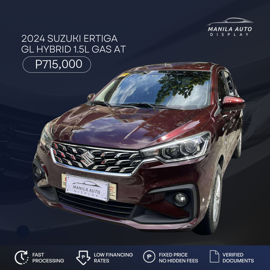 2024 SUZUKI ERTIGA GL HYBRID 1.5L GAS AUTOMATIC TRANSMISSION