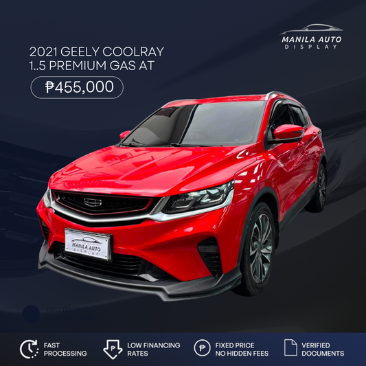 2021 GEELY COOLRAY 1.5L PREMIUM GAS AUTOMATIC TRANSMISSION