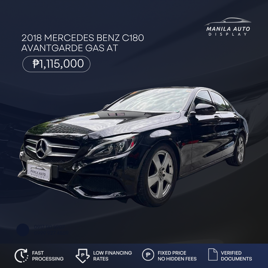 2018 MERCEDES BENZ C-CLASS C180 AVANTGARDE GAS AUTOMATIC TRANSMISSION