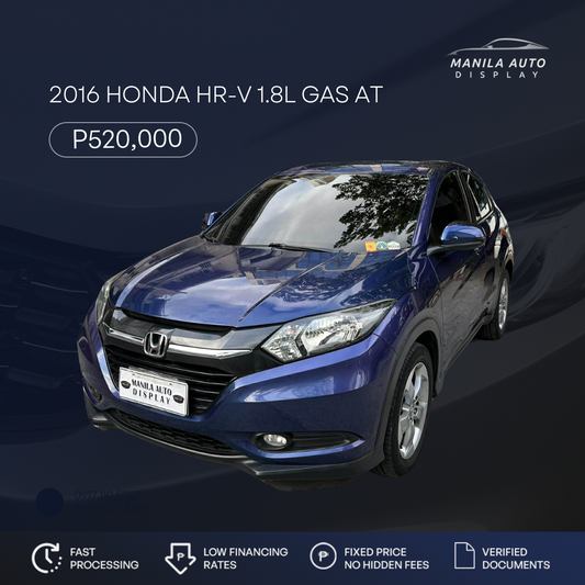 2016 HONDA HR-V 1.8L GAS AUTOMATIC TRANSMISSION