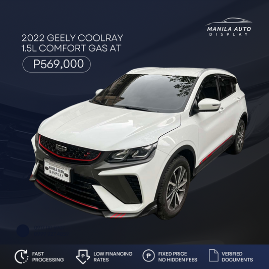 2022 GEELY COOLRAY 1.5L COMFORT GAS AUTOMATIC TRANSMISSION