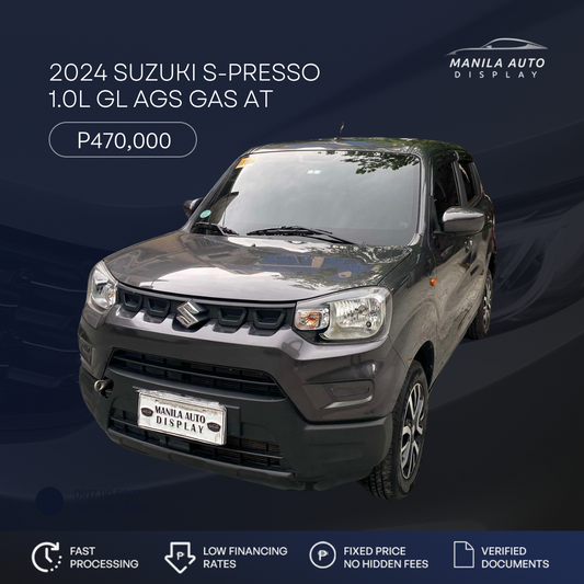 2024 SUZUKI S-PRESSO 1.0L GL AGS GAS AUTOMATIC TRANSMISSION