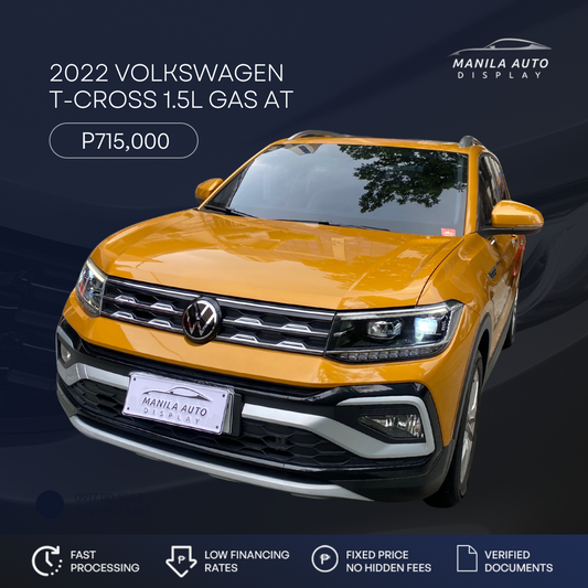 2022 VOLKSWAGEN T-CROSS 1.5L GAS AUTOMATIC TRANSMISSION