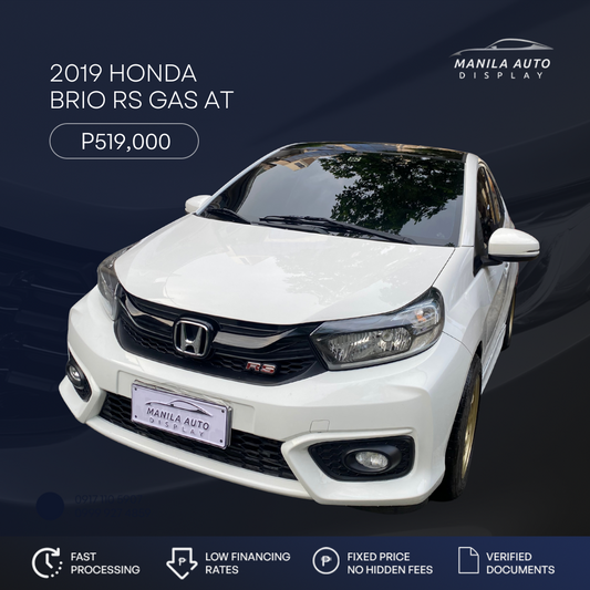 2019 HONDA	BRIO 1.2 V AT GAS AUTOMATIC TRANSMISSION
