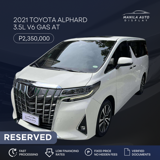 2021 TOYOTA ALPHARD 3.5L V6 GAS AUTOMATIC TRANSMISSION