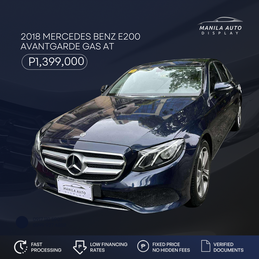 2018 MERCEDES-BENZ E200 AVANTGARDE GAS AUTOMATIC TRANSMISSION