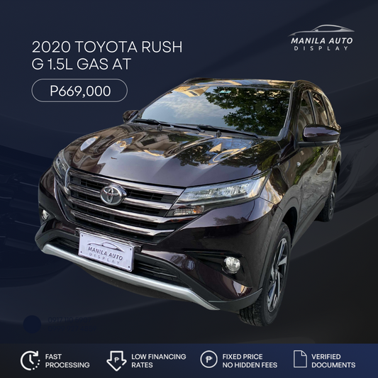 2020 TOYOTA RUSH 1.5L G GAS AUTOMATIC TRANSMISSION