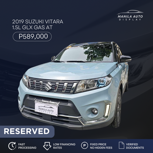 2019 SUZUKI	VITARA 1.5L GLX GAS AUTOMATIC TRANSMISSION