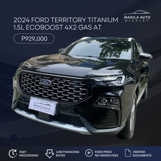 2024 FORD NEXT-GEN TERRITORY TITANIUM 1.5L ECOBOOST 4X2 GAS AUTOMATIC TRANSMISSION