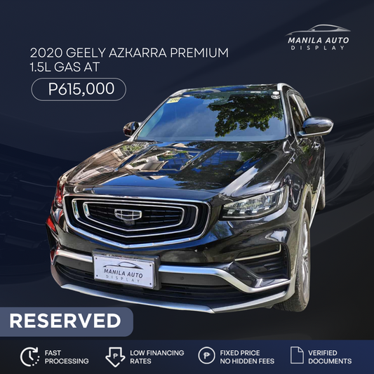 2020 GEELY AZKARRA PREMIUM 1.5L GAS AUTOMATIC TRANSMISSION