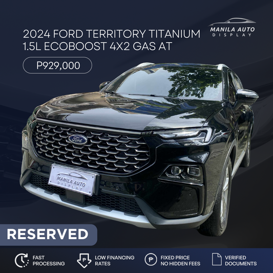 2024 FORD NEXT-GEN TERRITORY TITANIUM 1.5L ECOBOOST 4X2 GAS AUTOMATIC TRANSMISSION